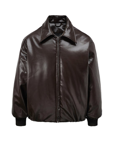 Tung Sung Blank Pu Leather Coat - Tung Sung