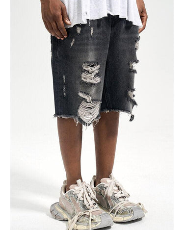 Tung Sung Black Cat Whisker & Distressed Jorts - Tung Sung