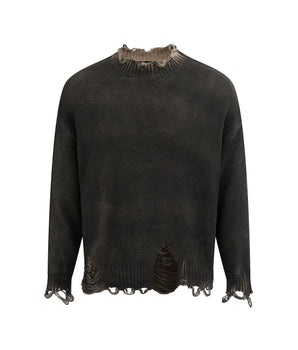 Tung Sung Distressed Cut-Out Pullover Knit - Tung Sung