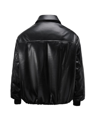 Tung Sung Blank Pu Leather Coat - Tung Sung