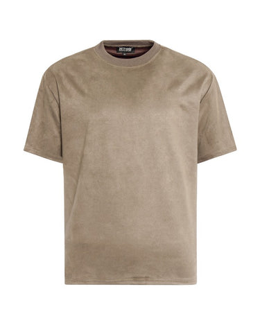 Tung Sung Solid Suede Short-Sleeve Tee in 7 Colors - Tung Sung