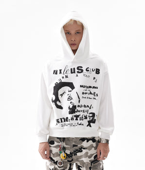 Tung Sung Retro Slogan Statement Cropped Hoodies - Tung Sung