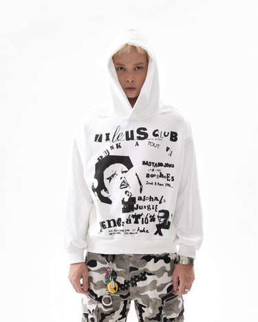 Tung Sung Retro Slogan Statement Cropped Hoodies - Tung Sung