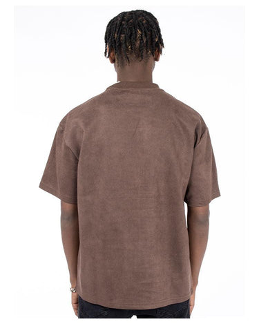 Tung Sung Solid Suede Short-Sleeve Tee in 7 Colors - Tung Sung