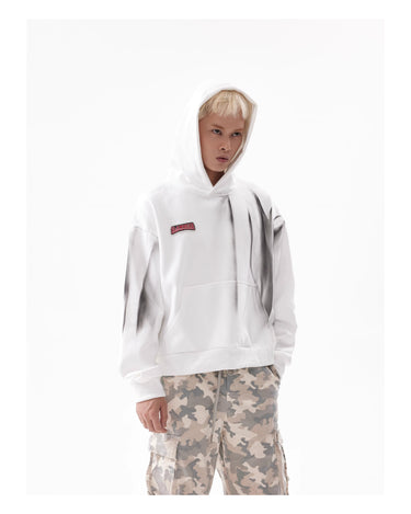 Tung Sung Gradient-Dyed Embroidery Cropped Hoodies - Tung Sung