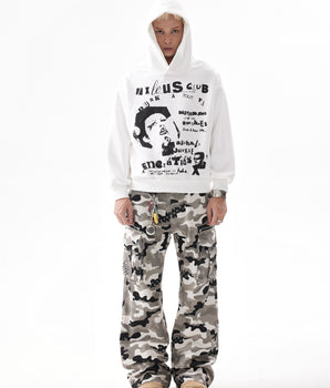 Tung Sung Retro Slogan Statement Cropped Hoodies - Tung Sung