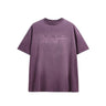 Tung Sung Dyed Flocking Foam-Printed English Lettering Tee - Tung Sung