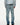 Tung Sung Retro-Styled Denim Jeans with Distressed Hems & Flame Applique Patches - Tung Sung