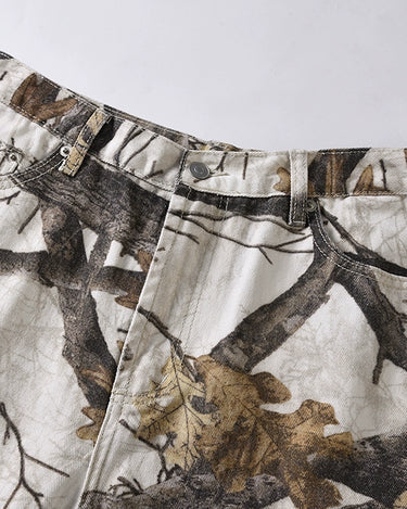 Tung Sung Camouflage Tree Branch Print Jeans - Outdoor-Inspired Style for Everyday Wear - Tung Sung