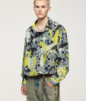 Tung Sung Colorful Floral Digital Print Shirt - Vibrant Pattern