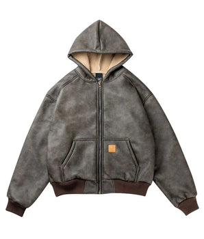 Tung Sung Heavy Fur Integrated Hooded Jacket