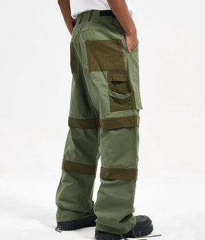 Tung Sung Adjustable Drawstring Cuff Multi-Pocket Utility Paratrooper Pants – Stylish & Functional - Tung Sung