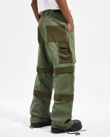 Tung Sung Adjustable Drawstring Cuff Multi-Pocket Utility Paratrooper Pants – Stylish & Functional - Tung Sung