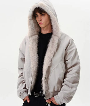 Tung Sung Deconstruction Cut Design Fleece Coat