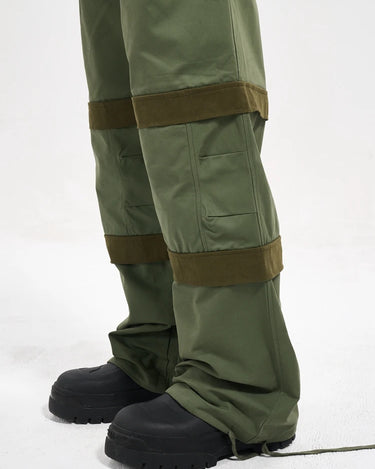 Tung Sung Adjustable Drawstring Cuff Multi-Pocket Utility Paratrooper Pants – Stylish & Functional - Tung Sung