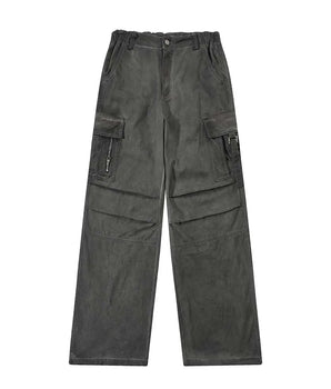 Tung Sung Wash Parachute Pants - Multi-Pocket Utility Pants for Ultimate Streetwear Style - Tung Sung