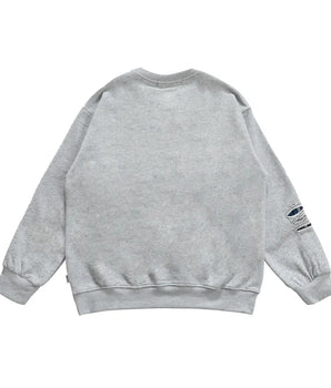 Tung Sung Gray Ripped Distressed Sweatshirt - Essential Streetwear with Edgy Style - Tung Sung