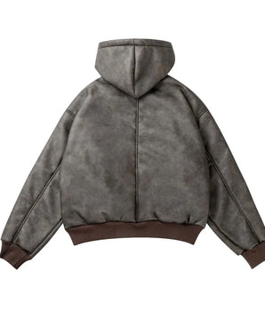 Tung Sung Heavy Fur Integrated Hooded Jacket