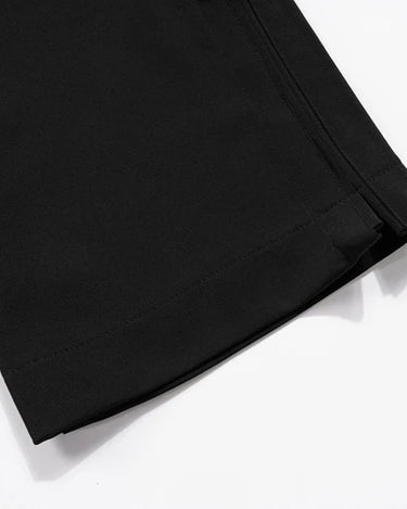 Tung Sung Black Split-Hem Flare Wrinkle-Resistant Dress Pants - The Perfect Blend of Style and Classic Elegance - Tung Sung