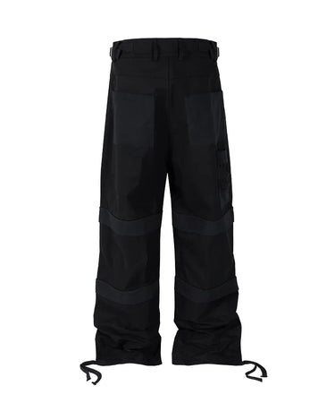 Tung Sung Adjustable Drawstring Cuff Multi-Pocket Utility Paratrooper Pants – Stylish & Functional - Tung Sung