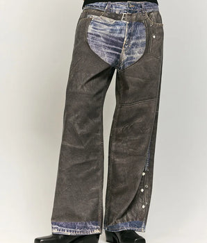 Tung Sung Leather Digitally Printed Jeans