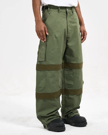 Tung Sung Adjustable Drawstring Cuff Multi-Pocket Utility Paratrooper Pants – Stylish & Functional - Tung Sung