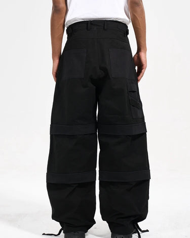 Tung Sung Adjustable Drawstring Cuff Multi-Pocket Utility Paratrooper Pants – Stylish & Functional - Tung Sung