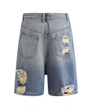 Tung Sung Distressed Ripped Jorts - Tung Sung