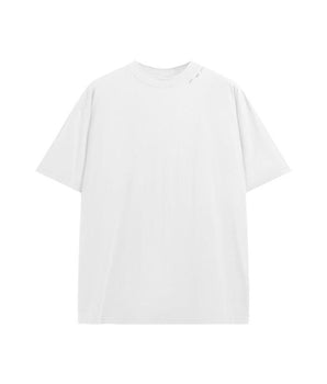 Tung Sung Distressed Small Turtleneck Embroidered Tee - Tung Sung