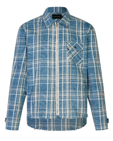 Tung Sung Plaid Long-Sleeve Shirt with Fringe Trim & Zipped Cuffs - Essential Layering Piece - Tung Sung