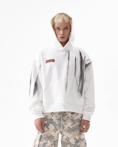 Tung Sung Gradient-Dyed Embroidery Cropped Hoodies - Tung Sung