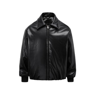 Tung Sung Blank Pu Leather Coat - Tung Sung