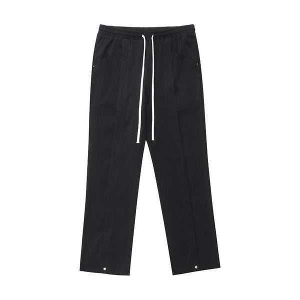 Black Drawstring Sweatpants J291 - UncleDon JM