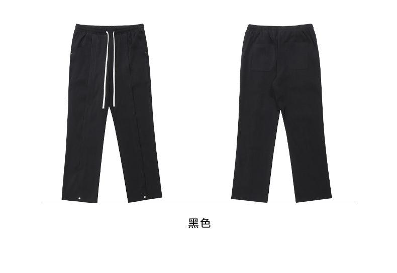 Black Drawstring Sweatpants J291 - UncleDon JM