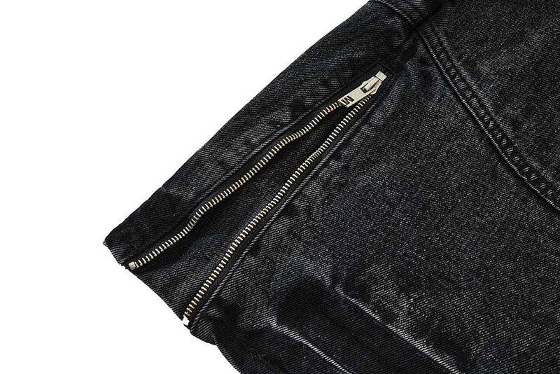 Black Patchwork Baggy Jeans DY868 - UncleDon JM