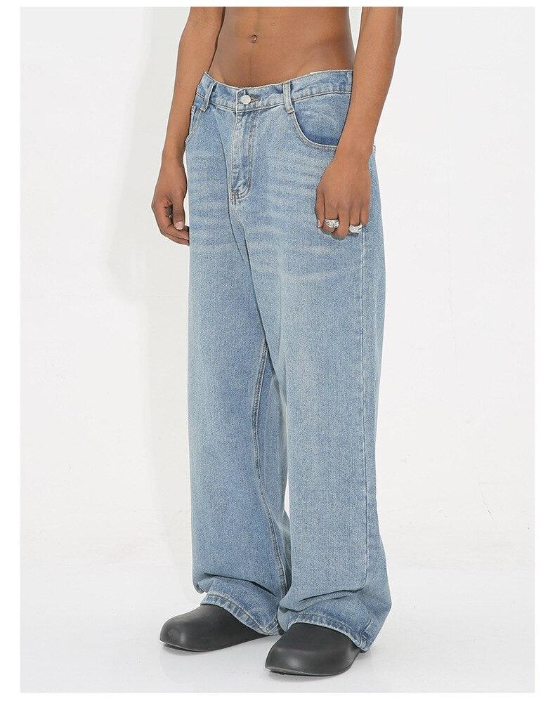 Blank Baggy Jeans 4 Colour Pick M7DB414 - UncleDon JM