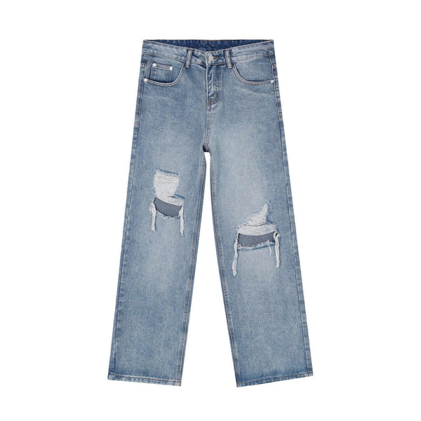 Blue Ripped Jeans M7D124 - UncleDon JM