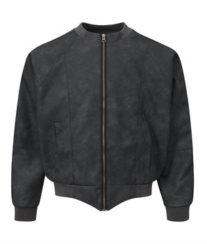 Tung Sung Retro Batwing Sleeve Leather Jacket - Tung Sung