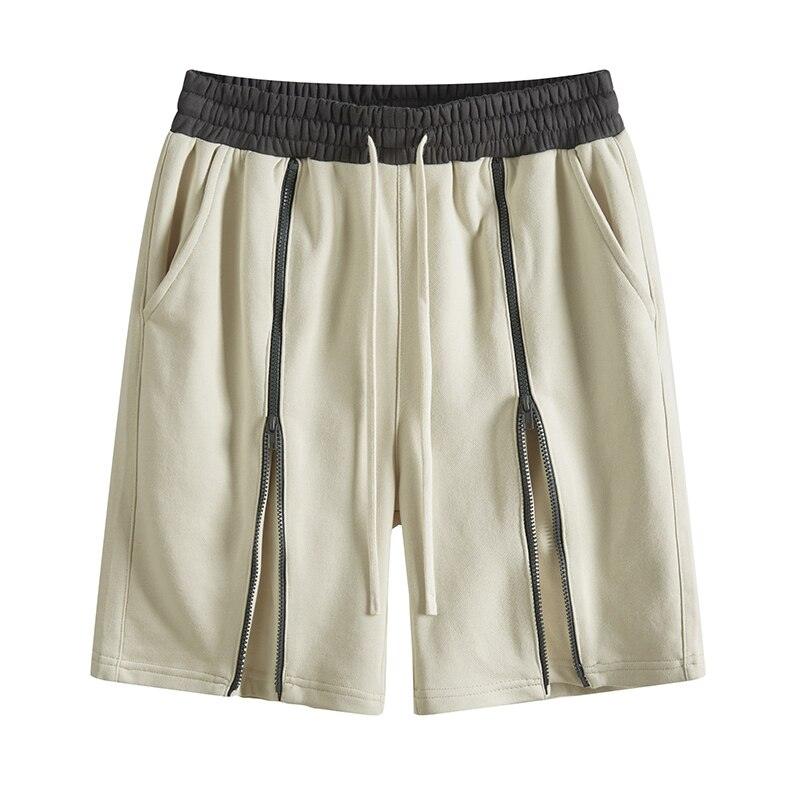 Contrast Zipper Shorts S3048 - UncleDon JM
