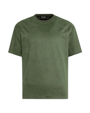 Tung Sung Solid Suede Short-Sleeve Tee in 7 Colors - Tung Sung