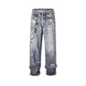 Tung Sung Digital Print Keychain-Accentuated Baggy Jeans - Tung Sung