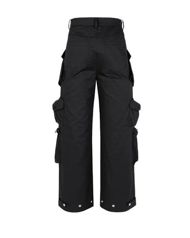 Tung Sung Black Multi-pocket Tactical Pants - Tung Sung