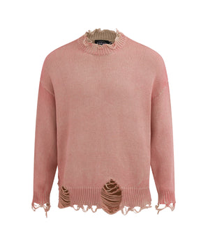 Tung Sung Distressed Cut-Out Pullover Knit - Tung Sung