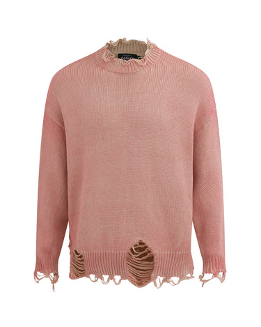 Tung Sung Distressed Cut-Out Pullover Knit - Tung Sung