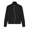 Tung Sung Black Short Jacket with Diagonal Zip Closure - Tung Sung