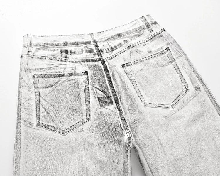 Distressed Dirty Fit Fluorescent Brush Wax Jeans Q127 - UncleDon JM