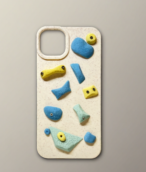 Rock Climbing Phone Case with Handmade Climbing Holds, Decoden Case, Climber Gift for Her Him, Rock Climbing Gift B9