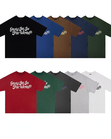 Tung Sung Daily Basics Print Hip-Hop Oversized Short-Sleeve Tee in 10 Colors - Tung Sung