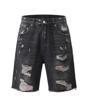 Tung Sung Black Cat Whisker & Distressed Jorts - Tung Sung