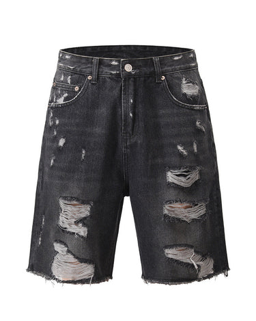 Tung Sung Black Cat Whisker & Distressed Jorts - Tung Sung